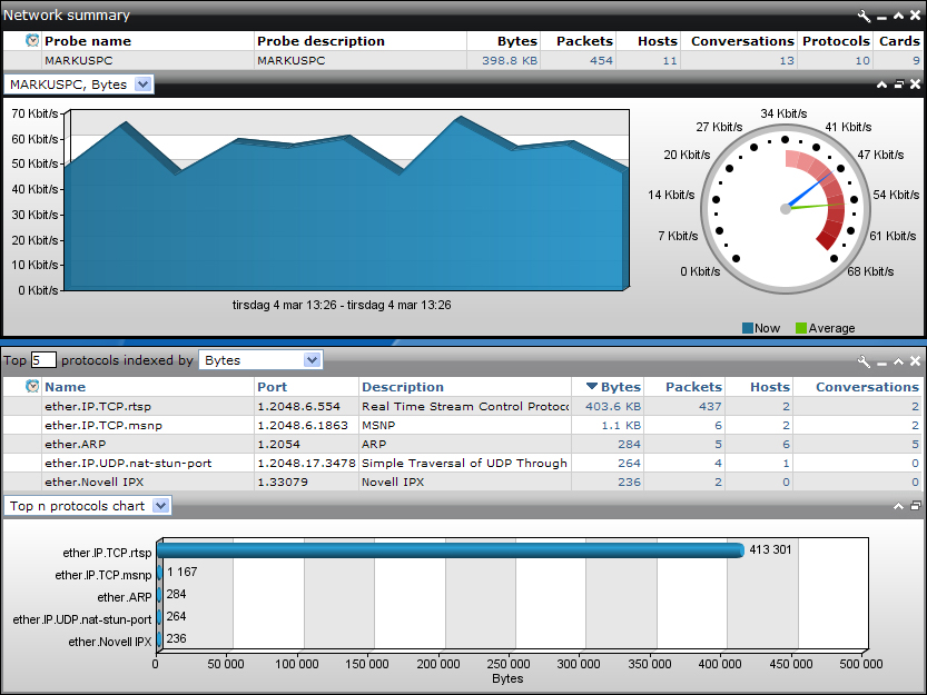 Network Probe 3.0 software screenshot