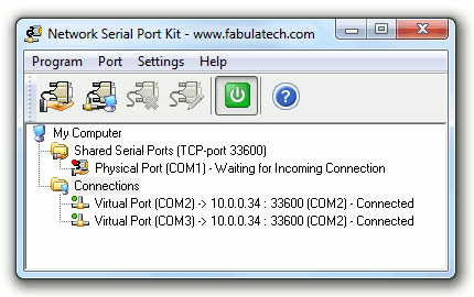 Network Serial Port Kit 5.8.7 software screenshot