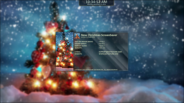 New Christmas ScreenSaver 5.1.4991 software screenshot