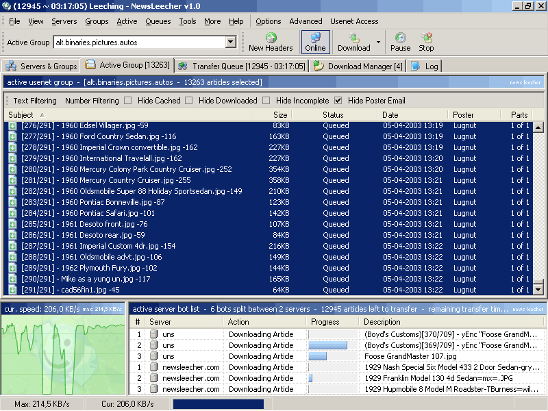 NewsLeecher 7.0 Final software screenshot