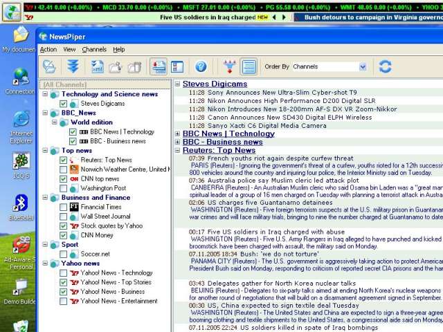 NewsPiper 3.8.5 software screenshot