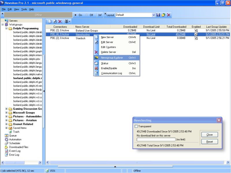 Newsman Pro 3.0.8.8 software screenshot