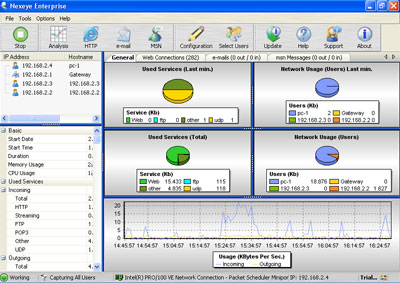 Nexeye Monitoring Enterprise 1.8 software screenshot