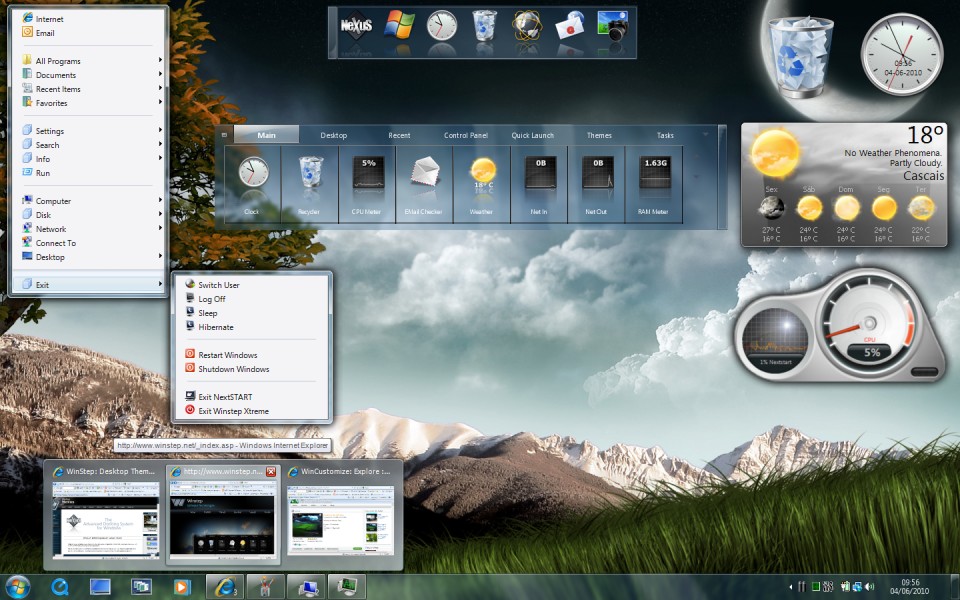 NextSTART 11.10 software screenshot