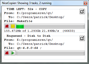 NiceCopier 15.02.27 software screenshot