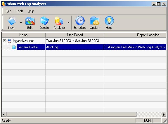 Nihuo Web Log Analyzer 4.18 software screenshot