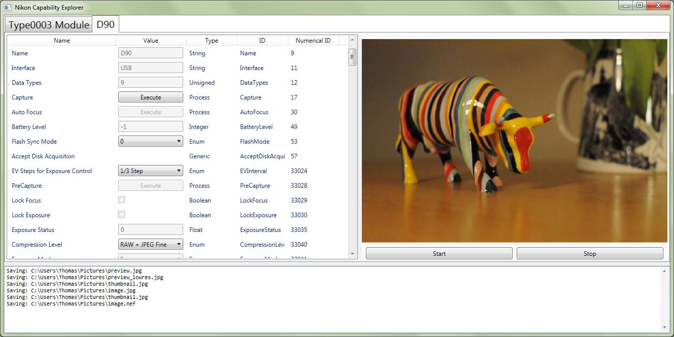 Nikon SDK C# Wrapper 1.0 software screenshot