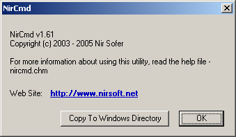 NirCmd 2.81 software screenshot