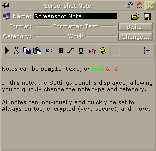 Nitrogen Notes 1.0 software screenshot