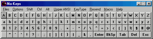No-Keys 5.0 software screenshot