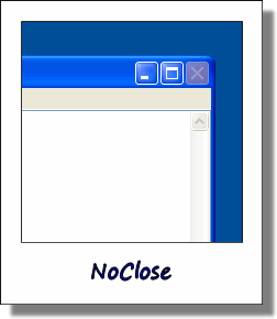 NoClose 1.1 software screenshot