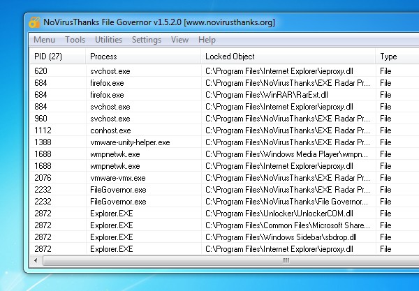 NoVirusThanks File Governor 2.2.0.0 software screenshot