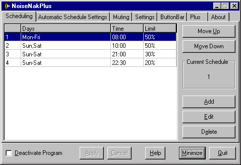 NoiseNakPlus 2003 V2.0.0 software screenshot