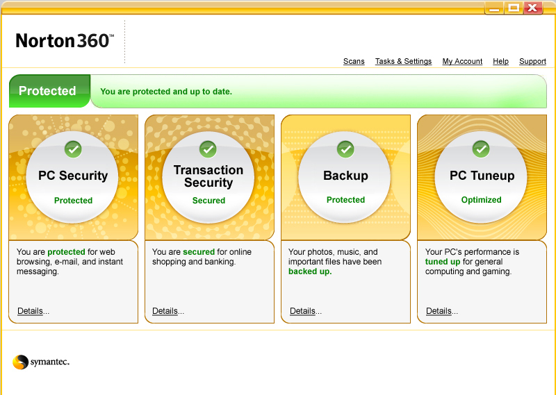 Norton Security with Backup 22.6.0.142 software screenshot