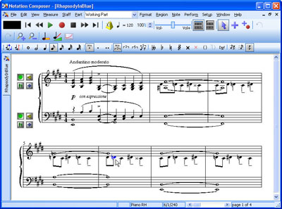 Notation Composer 2.6 software screenshot