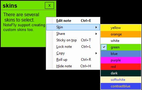 NoteFly 3.0.7 software screenshot