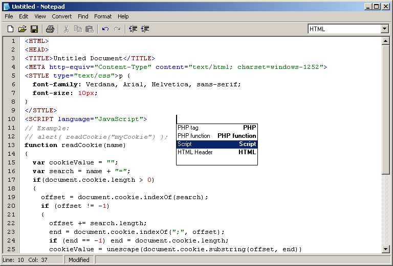 Notepad Pro 2.92.9 software screenshot