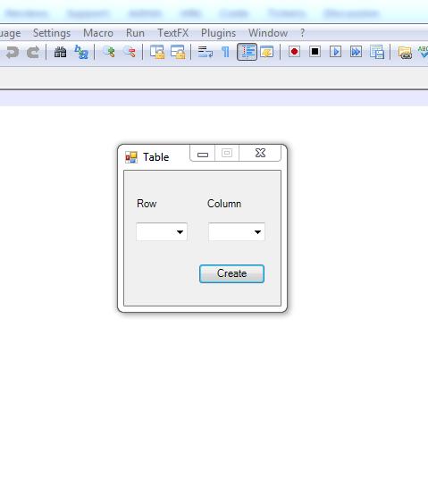 Notepad++ Table  software screenshot