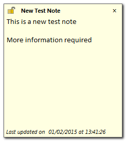 Notes 1.0.0.0 software screenshot