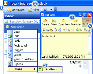 Notes2 for Outlook 1.01 software screenshot