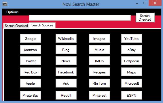 Novi Search Master 10.4.0 software screenshot