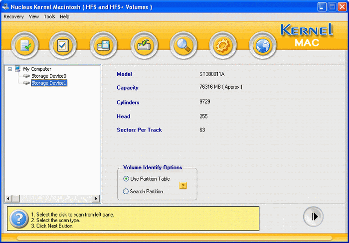 Nucleus Mac Data Recovery Software 4.03 software screenshot