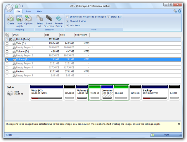 O&O DiskImage 4 Professional Edition 4.0 software screenshot