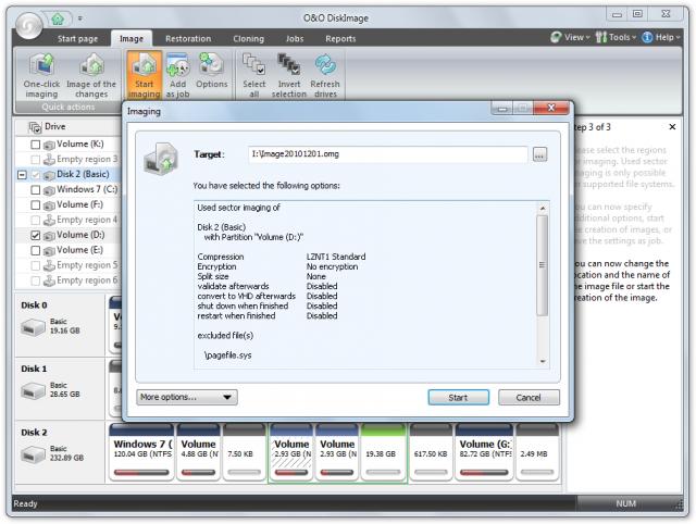 O&O DiskImage Server Edition 11.0.140 software screenshot