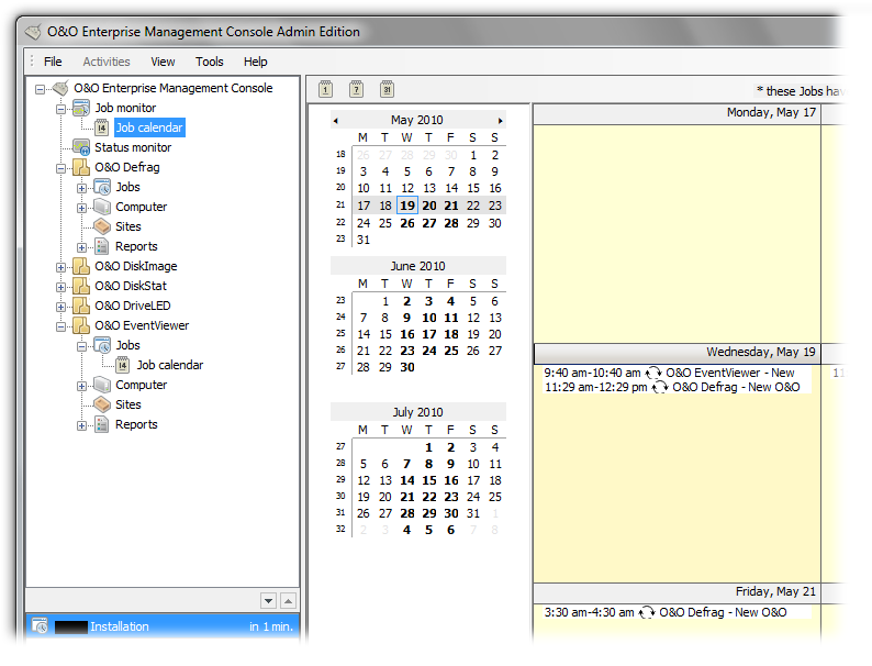 O&O Enterprise Management Console 4.2.321 software screenshot