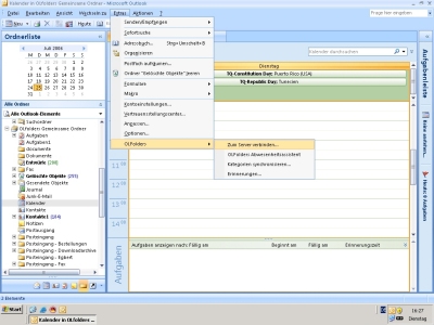 OLfolders 3.2 software screenshot