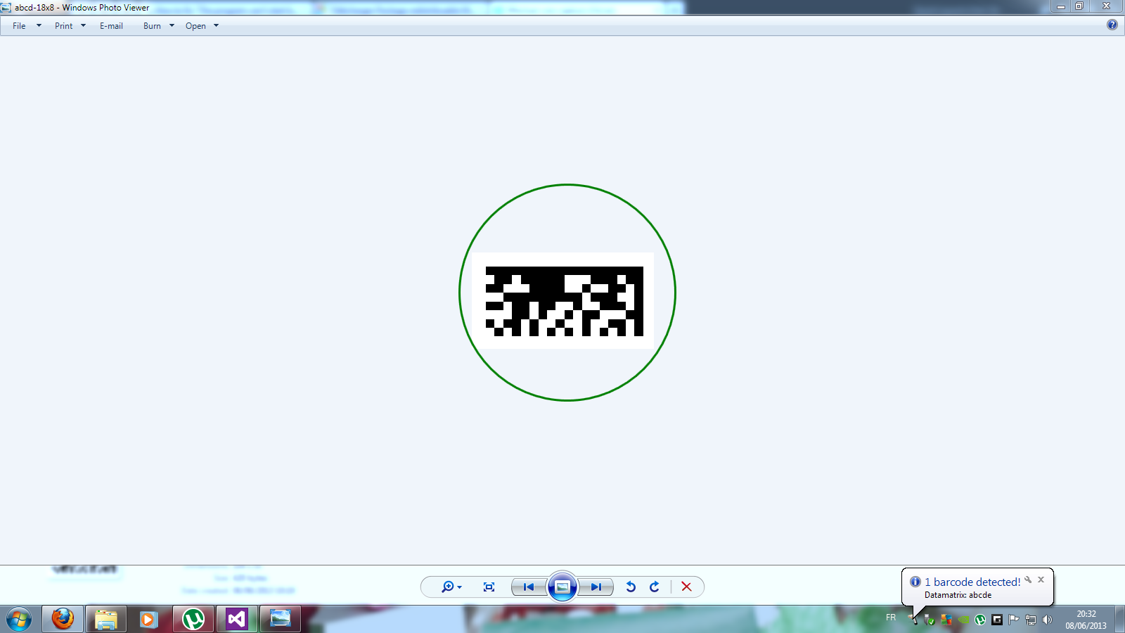 ORPALIS Virtual Barcode Reader 1.0.1 software screenshot