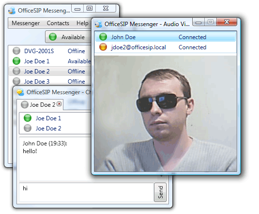 OfficeSIP Messenger 2.2.5 software screenshot