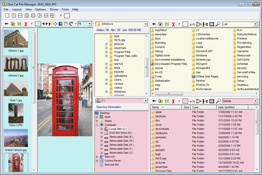 One Cat File Manager 4.0.1 software screenshot