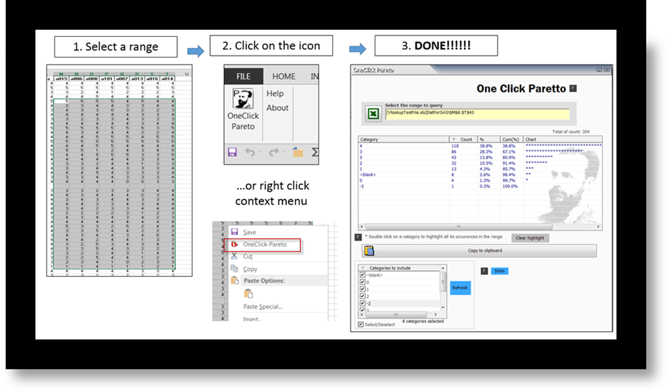 OneClick-Pareto  software screenshot