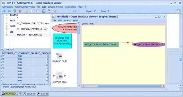 Open Teradata Viewer 0.24a software screenshot