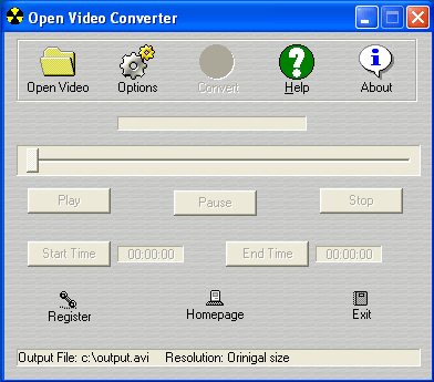 Open Video Converter 3.3.4.2 software screenshot
