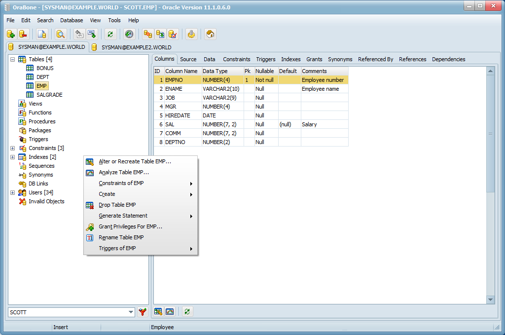OraBone 7.9.2 software screenshot