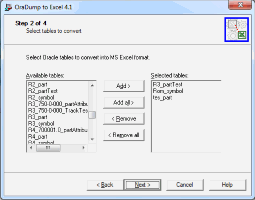 OraDump to Excel 5.2 software screenshot