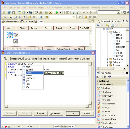 Oracle Data Access Components 10.0.2 software screenshot