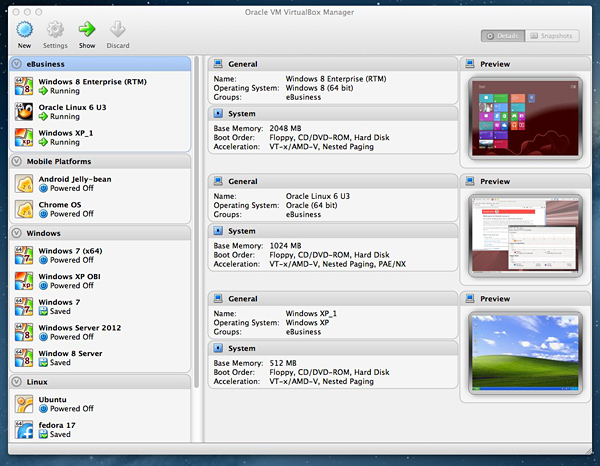 Oracle VM VirtualBox SDK 5.1.20 r114628 software screenshot