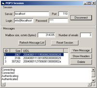 OstroSoft POP3 Component 2.4.2 software screenshot