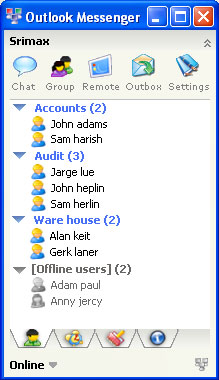 Outlook LAN Messenger 6.0.39 software screenshot