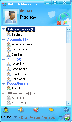 Outlook Messenger Link Server 3.0.0.8 software screenshot