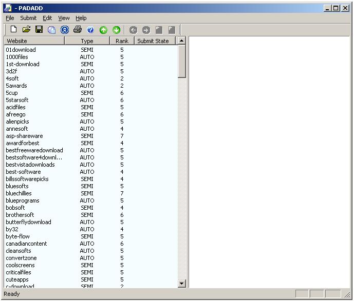 PADADD 2.5.1 software screenshot