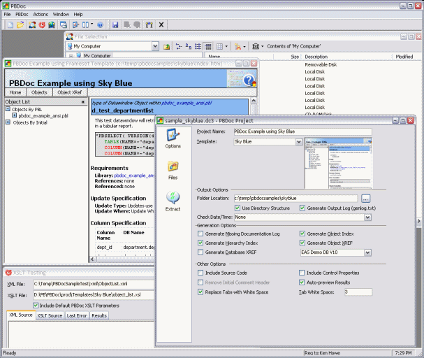 PBDoc 3.1.1 software screenshot