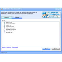 PC Brother Disk Cleaner Free 1.5.1.20 software screenshot