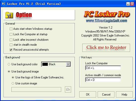 PC Locker Pro 1.3 software screenshot