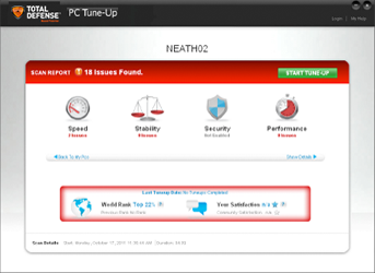 PC Tune-Up 4.0.0.0 software screenshot