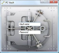 PC Vault 1.8.2 software screenshot