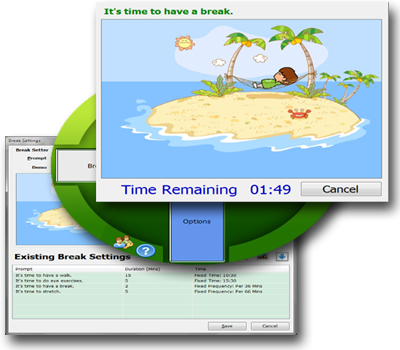 PC WorkBreak 6.0.021 software screenshot